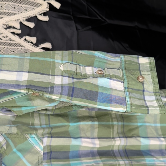 Carhartt Ladies Large Plaid Button Up Shirt L Workwear - Picture 3 of 14